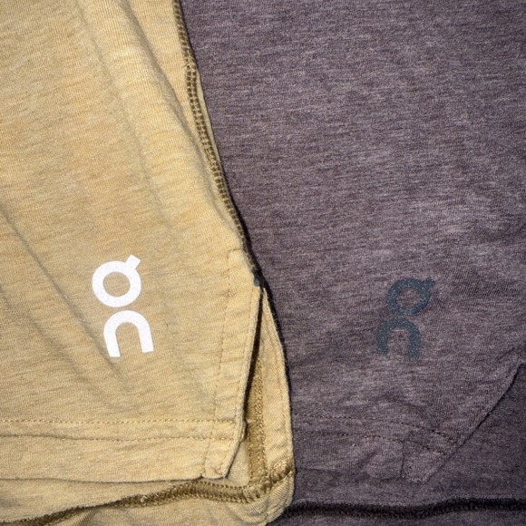 On Cloud XL Mens Red & Gold Running T Shirt Performance Athletic Set Of 2 Zipper - Picture 3 of 7